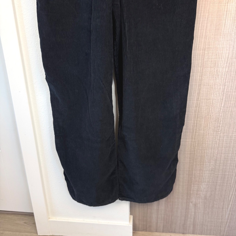Free People We the Free Black Relaxed Corduroy Ziggy Overalls Size Medium - Picture 11 of 14